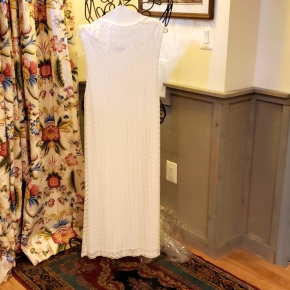 Worn Once Wedding White, Knit Maxi Dress